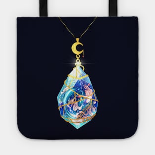 mermaid charm necklace Tote