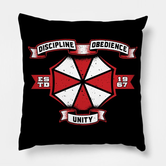 Umbrella Banners Pillow by DCLawrenceUK