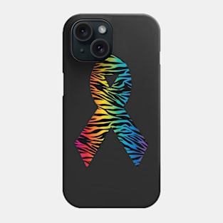 Awareness Ribbon - Rainbow Phone Case