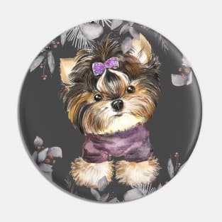 Cute Yorkshire terrier Pin