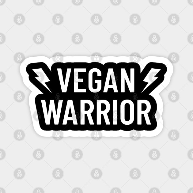 Vegan Warrior Bodybuilding Magnet by Vegan Gym Power