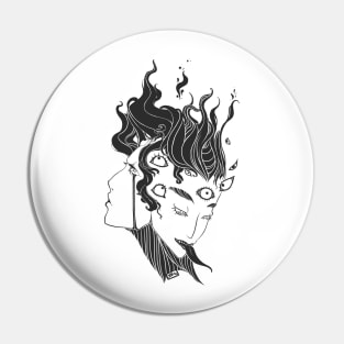 Devil Women Anime Art Pin