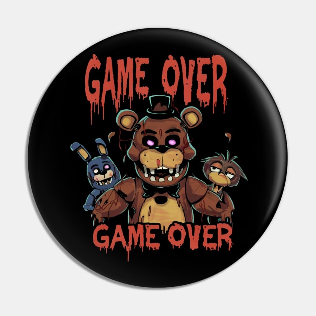 I Survived Five Nights At Freddy's Pizzeria Pin by Aldrvnd