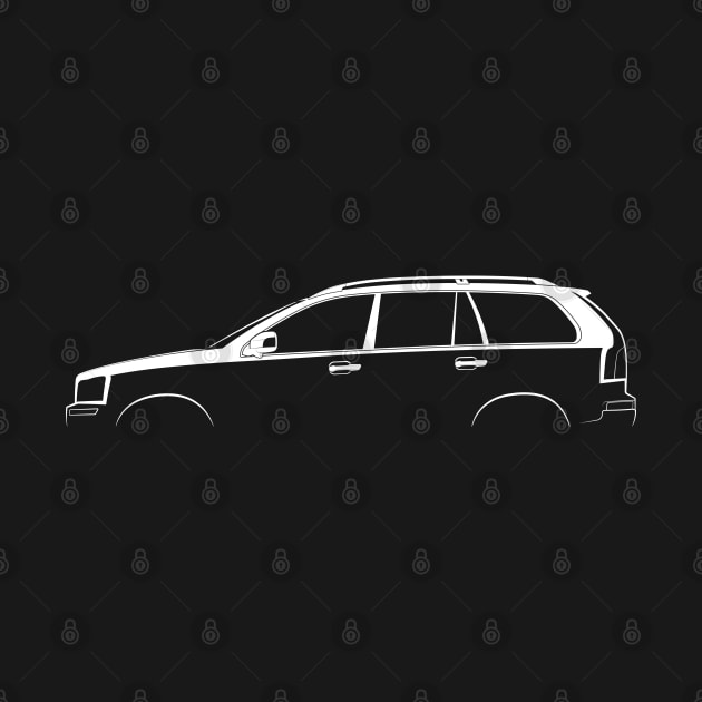 Volvo XC90 (2002) Silhouette by Car-Silhouettes