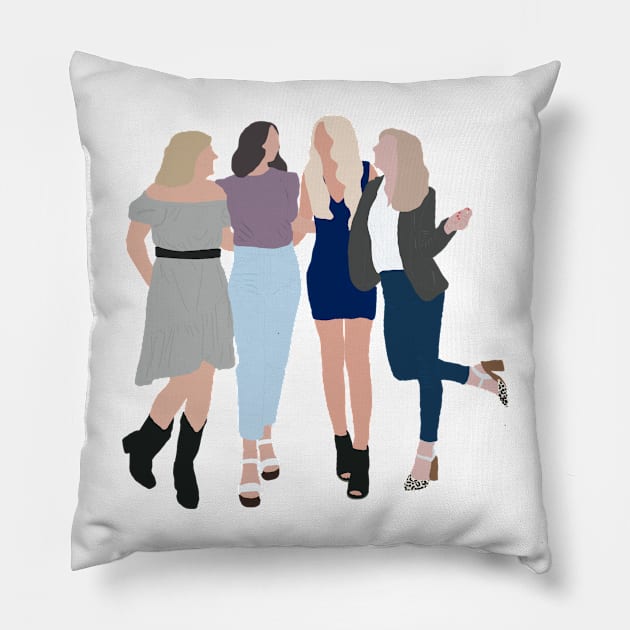 Brunch Friends Pillow by iadesigns