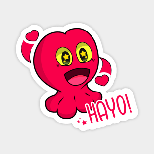 Heart Squid Hayo! Magnet