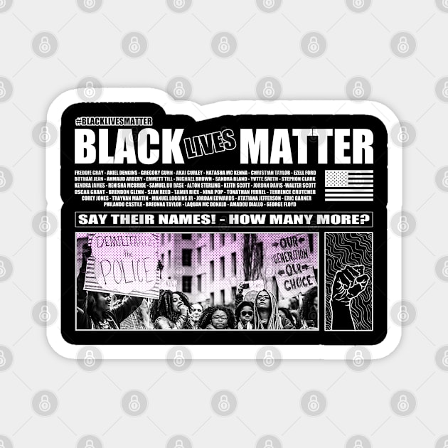 Black Lives Matter Magnet by MAGE