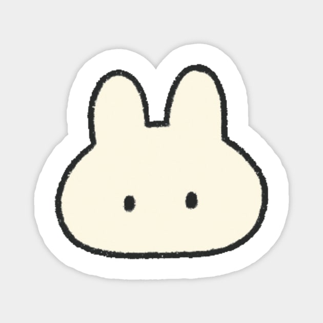 Simple Bunny Magnet by happyyu