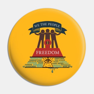 Power To The People - Freedom From Tyranny Pin