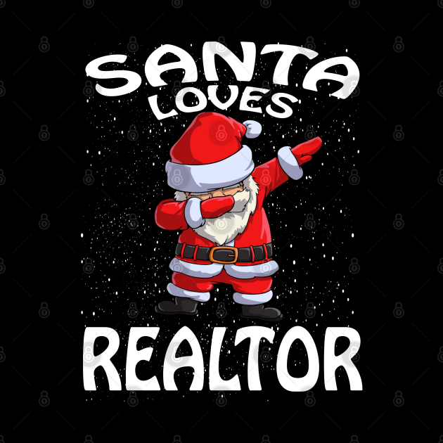 Santa Loves Realtor Christmas by intelus