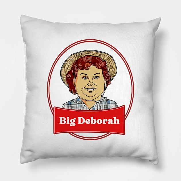 Funny-big-deborah Pillow by SonyaKorobkova