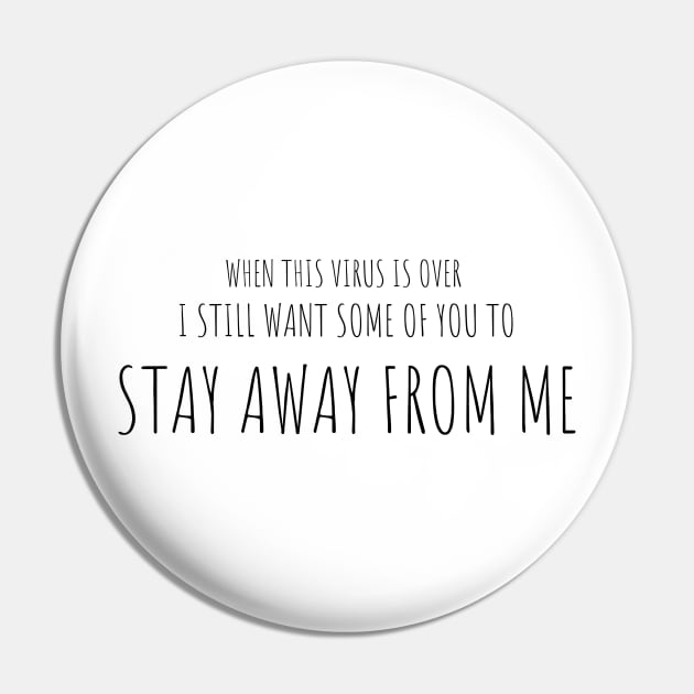 When This Virus is Over 2021 Graphic Novelty Sarcastic Funny Pin by yassinebd