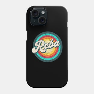 raba art/ name in rainbow circle Phone Case