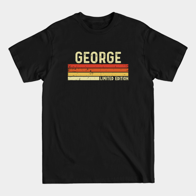 Discover George First Name Vintage Retro Gift For George - George - T-Shirt