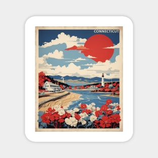 Connecticut United States of America Tourism Vintage Poster Magnet