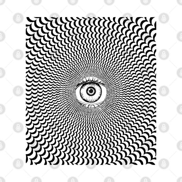 Trippy Eye - I See You Through You by Cosmic Dust Art