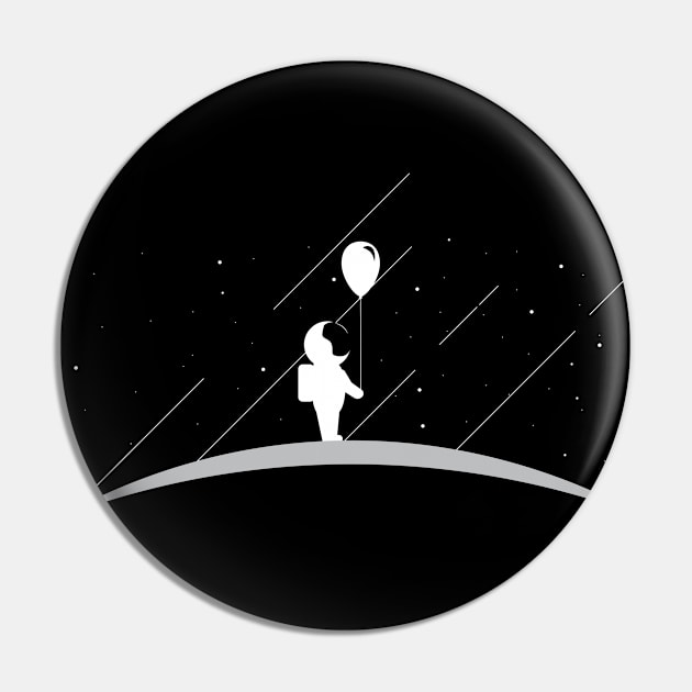 Space baloon Pin by Trashy_design