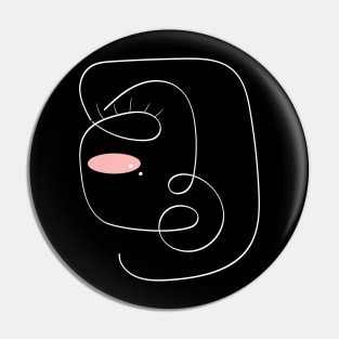 abstract face Pin