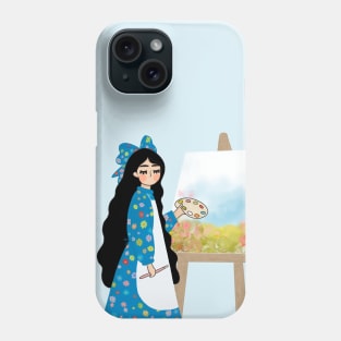 Painting girl Phone Case