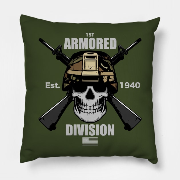 1st Armored Division Pillow by TCP