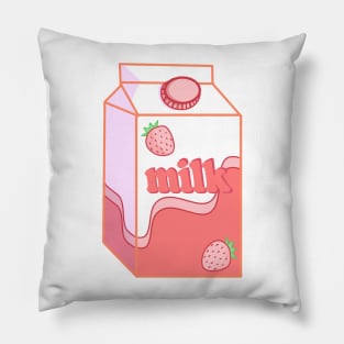 strawberry milk Pillow