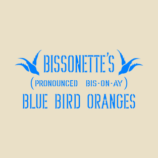 Blue Bird Oranges (Clean) T-Shirt