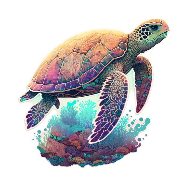 Peaceful Sea Turtle by newdreamsss