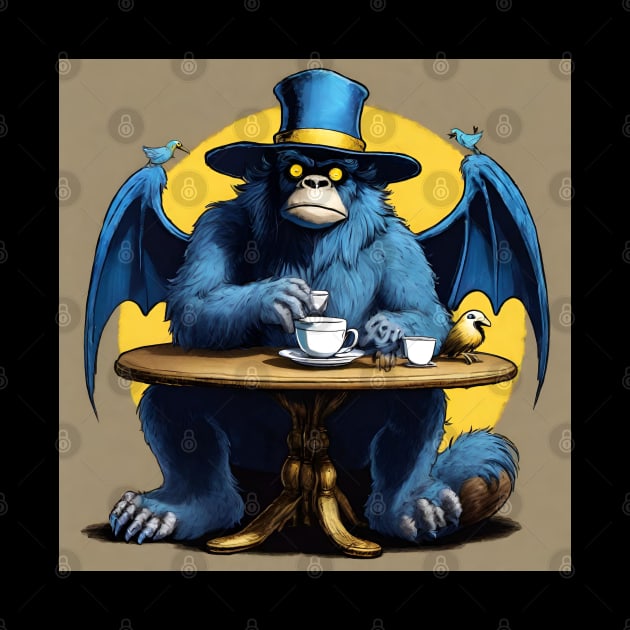 Batsquatch Tea Party by Cryptids, Creeps, And Conspiracy