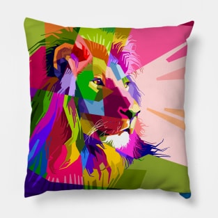 Lion Artwork Pillow