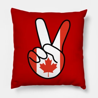 Canada V Sign Pillow