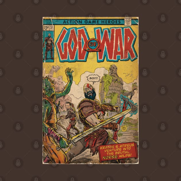 God of War fan art comic book cover by MarkScicluna