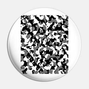 Gray / Black Camouflage Pattern Pin