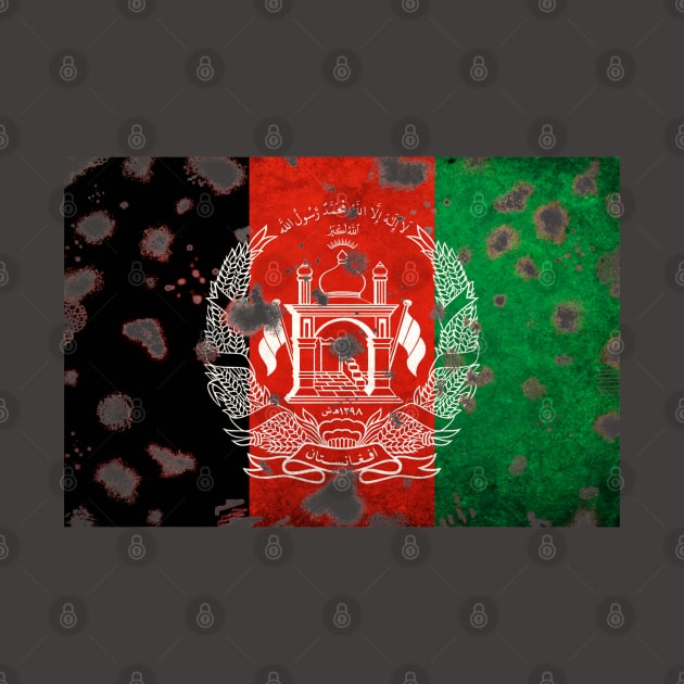 Afghanistan Flag Grunge by Historia