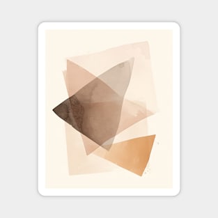 Minimalist Earthy Abstract Art Magnet