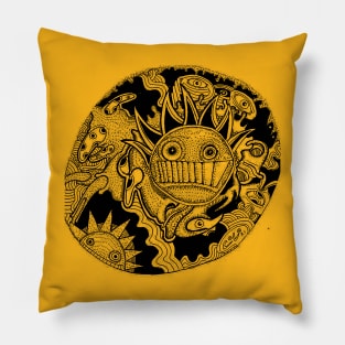 Boog-ish Monster Earth Day design by Cody Soileau Pillow