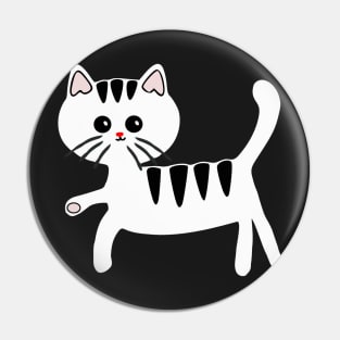 Cute cat with red nose Pin