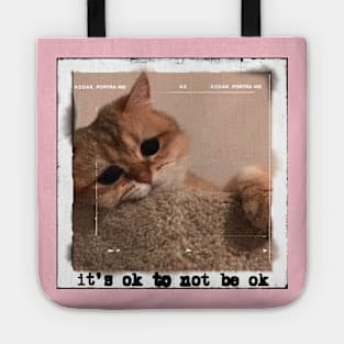 Sad Cat Meme Tote