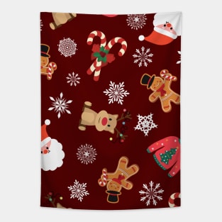 Festive Holiday Pattern Tapestry