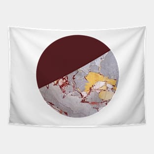 Burgundy Marble Tapestry