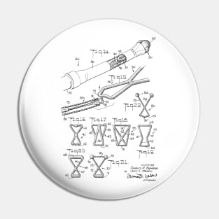 Intrauterine Device Vintage Patent Hand Drawing Pin