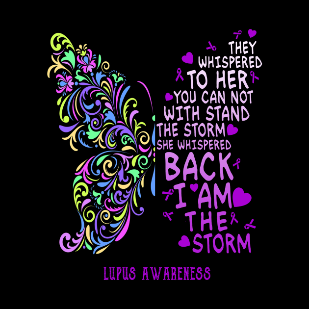 lupus butterfly i am the storm by TeesCircle