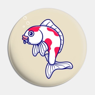 Cute Koi Fish Cartoon Pin