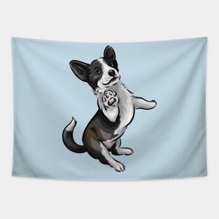 Cardigan Welsh Corgi | Brindle and White Tapestry