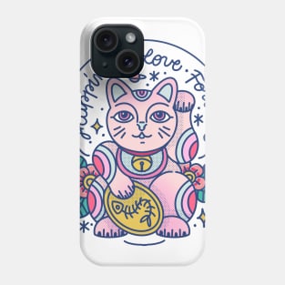 Maneki neko lucky cat Phone Case