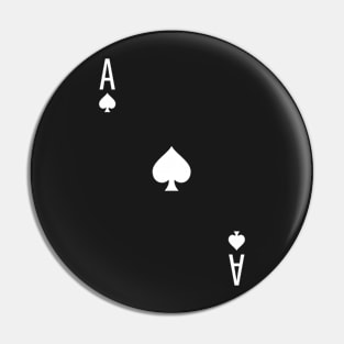 Ace of Spades - Playing Card Design Pin