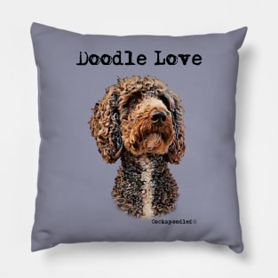 Doodle Dog Love Pillow