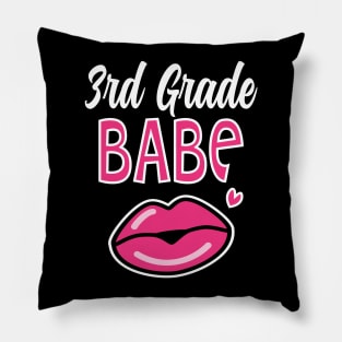 3rd Third Grade Babe Teacher Back to School Pillow