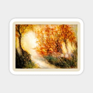 Magical light of Autumn Magnet