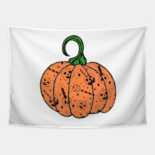 Halloween Vintage Pumpkin Tapestry