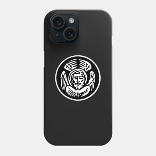 Winged Lion - black bkg Phone Case